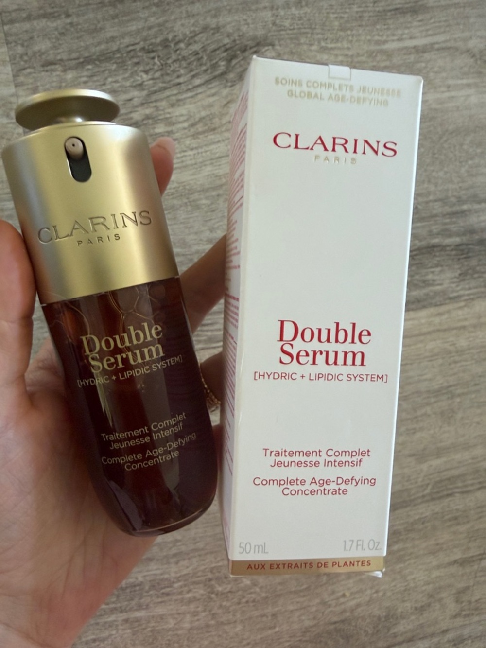 Clarins Double Serum Bottle & Box - 50ml $140 retail